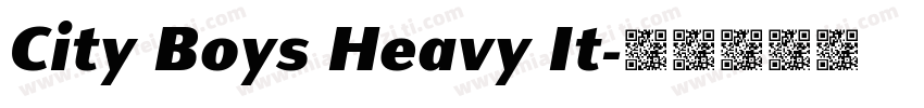 City Boys Heavy It字体转换
